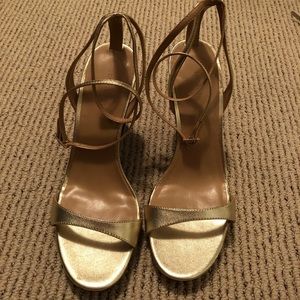Gold Banana Republic skinny Wedge
